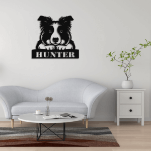 border terier dog sign on wall