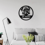 english bulldog sign on wall