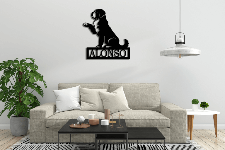 Dog Breeds Metal Signs With Name