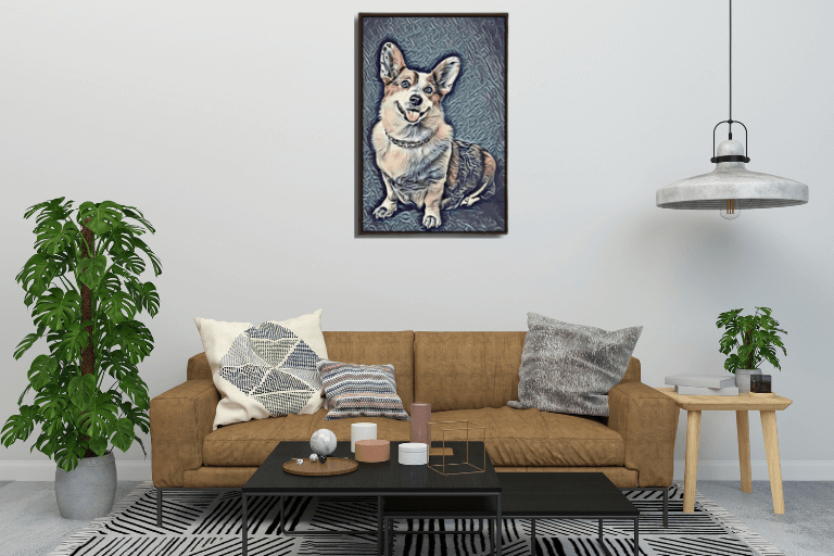 Custom Dog Portraits on Canvas